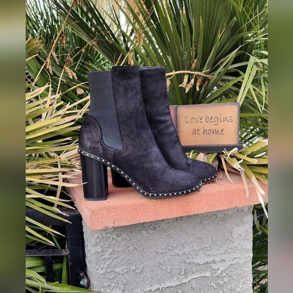 Rag and Bone black suede studded boots - Picture 7 of 12